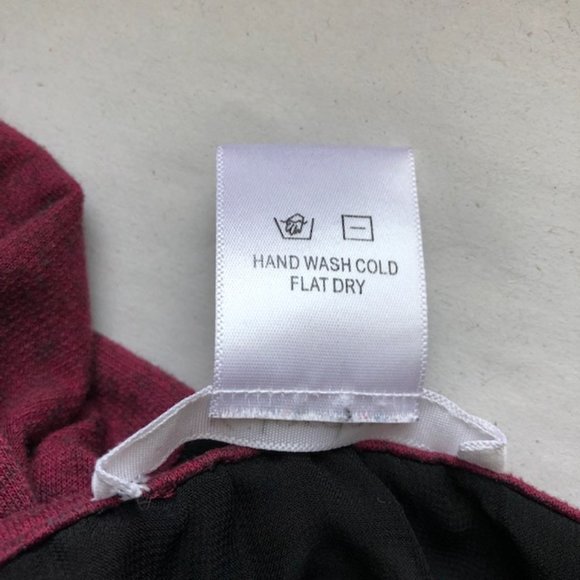 K Jordan 2X Burgundy & Black Heathered Top w/ Sheer Long Back - Picture 7 of 7